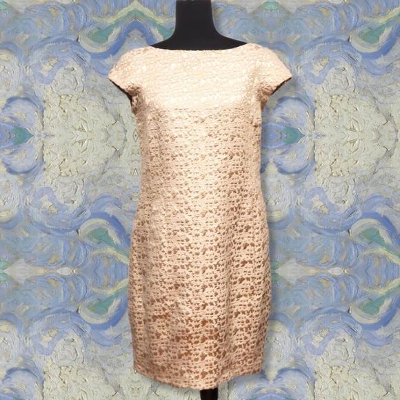 Moschino Dresses & Skirts - 18. Moschino Gold and Cream Dress Size 10